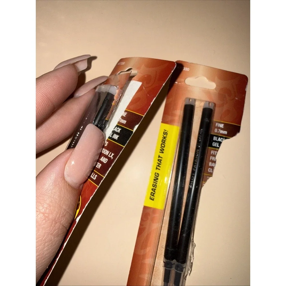 Pilot Refill For Frixion Erasable Gel Ink‎ Pen Black 3/pk 77330 Total 5 Refills